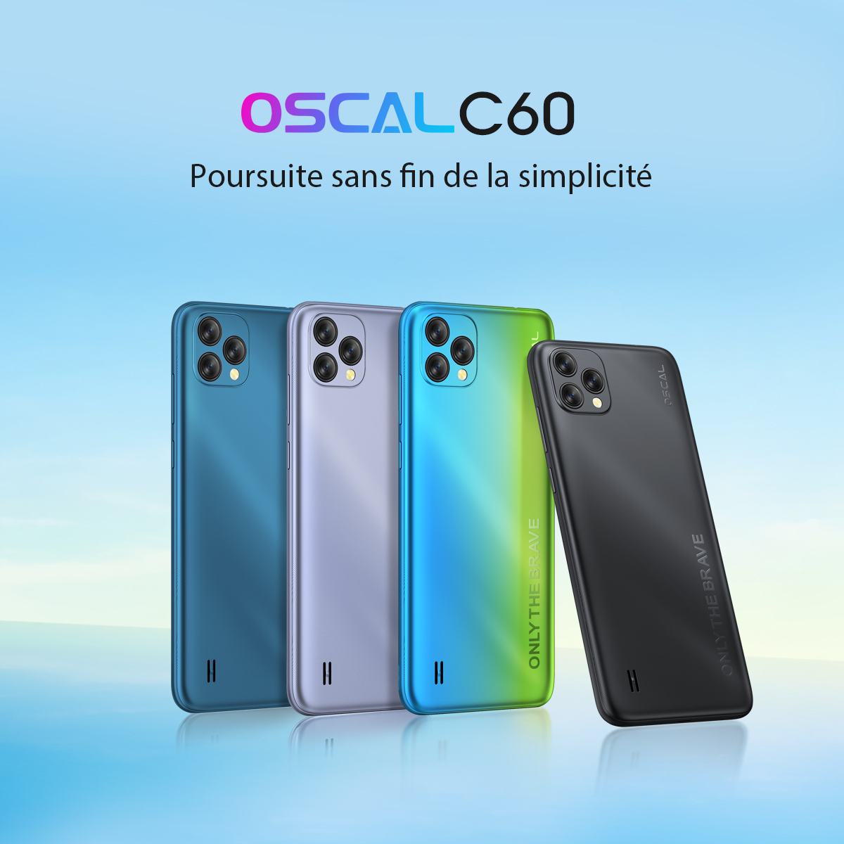 OSCAL Telephone Portable, C60 Smartphone Pas Cher Android 11, 4GO+