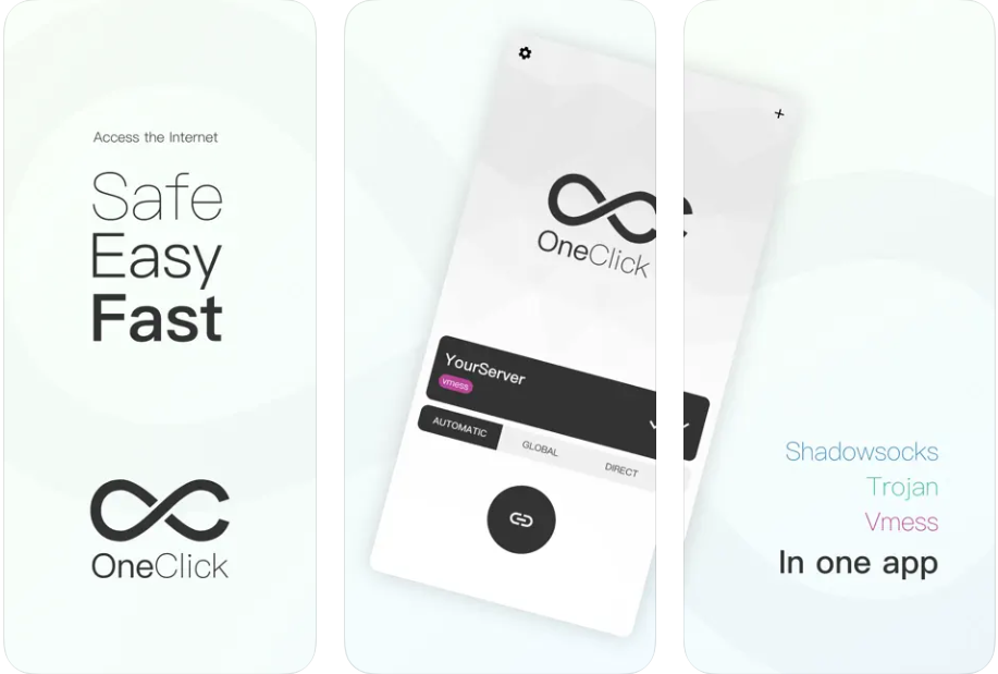 免费的shadowrocket替代品-oneclick （支持iOS和Android）
