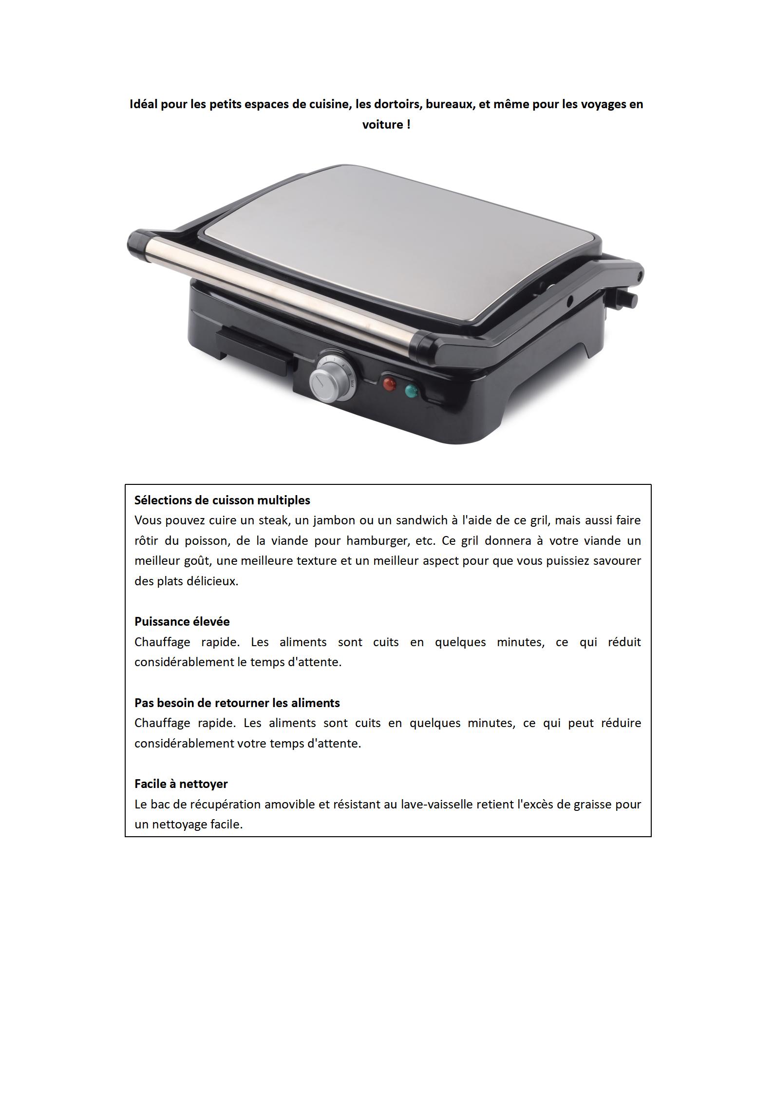 Tornado Barbecue électrique 2000w Acier Inoxydable 58x38cm Argent SG-0005 10 Tornado Barbecue électrique 2000w Acier Inoxydable 58x38cm Argent SG-0005 -Jardin Calme Soldes Magasin