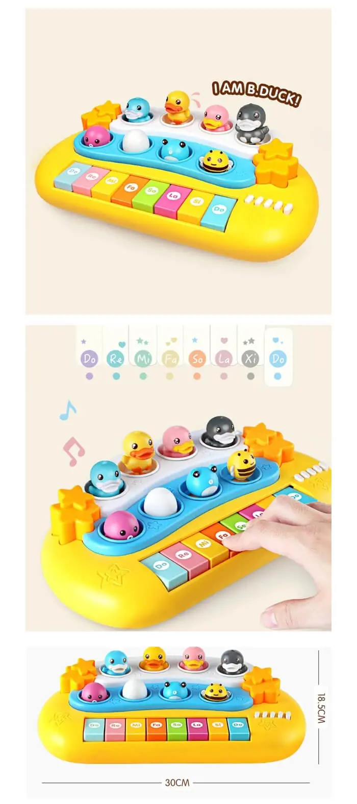B.Duck 婴儿弹跳音乐琴