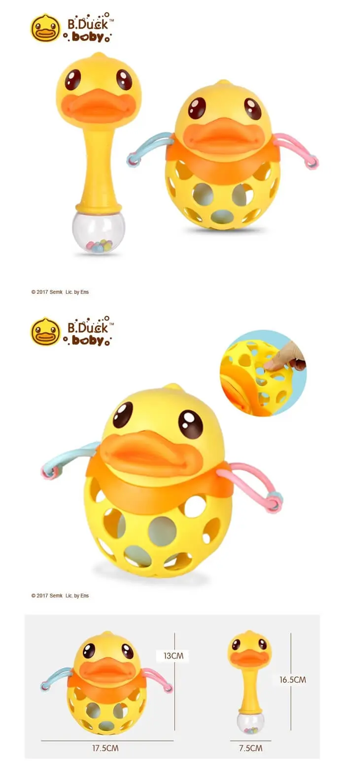 B.Duck 嬰兒趣味搖鈴套裝