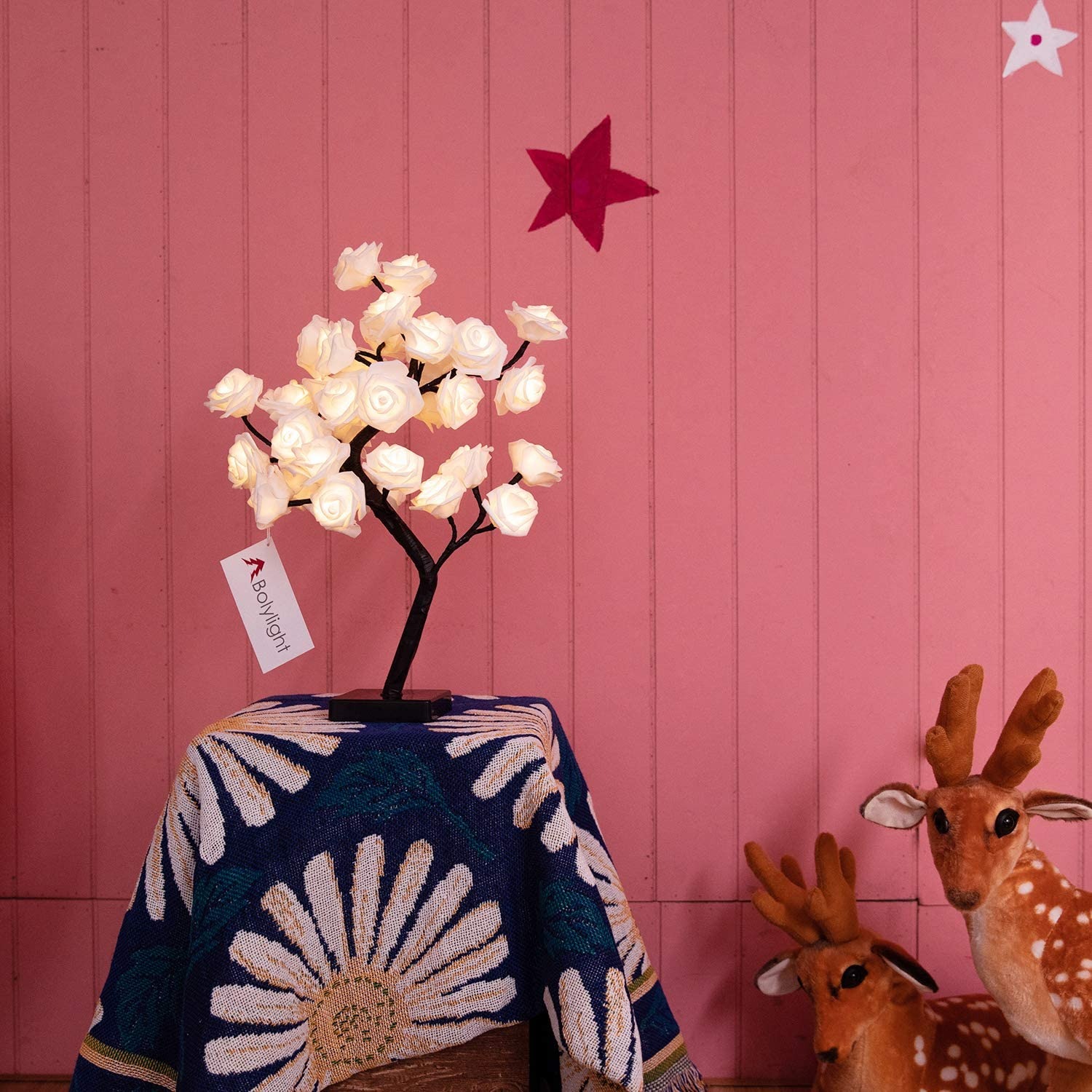 45cm Arbre Lumière De Décoration à 36 LED, Lampe De Nuit Rose Arbre De Table Pour La Décoration De La Maison, Du Mariage Et De Noël, Blanc Chaud - ST0003 13 45cm Arbre Lumière De Décoration à 36 LED, Lampe De Nuit Rose Arbre De Table Pour La Décoration De La Maison, Du Mariage Et De Noël, Blanc Chaud - ST0003 -Lemax Decor Magasin