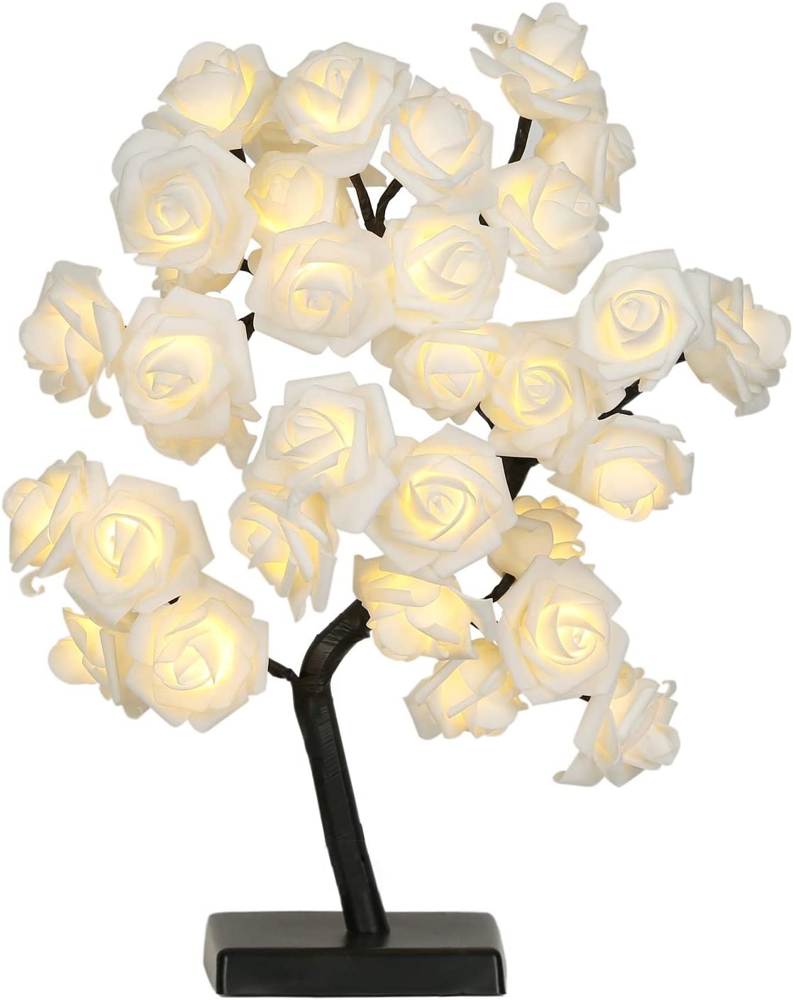 45cm Arbre Lumière De Décoration à 36 LED, Lampe De Nuit Rose Arbre De Table Pour La Décoration De La Maison, Du Mariage Et De Noël, Blanc Chaud - ST0003 14 45cm Arbre Lumière De Décoration à 36 LED, Lampe De Nuit Rose Arbre De Table Pour La Décoration De La Maison, Du Mariage Et De Noël, Blanc Chaud - ST0003 -Lemax Decor Magasin