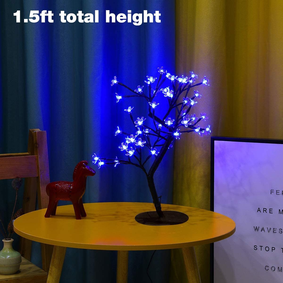 LED Lampe De Cerisier, 0.43M 40LED, Arbre Lumineux LED, Branches Noires, Pour La Décoration De Maison (Multicolore) - ST0011 18 LED Lampe De Cerisier, 0.43M 40LED, Arbre Lumineux LED, Branches Noires, Pour La Décoration De Maison (Multicolore) - ST0011 -ATMOSPHERA || VIDAXL || Safavieh Soldes