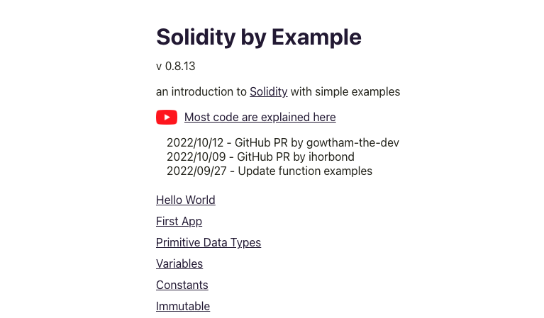 Solidity by Example
