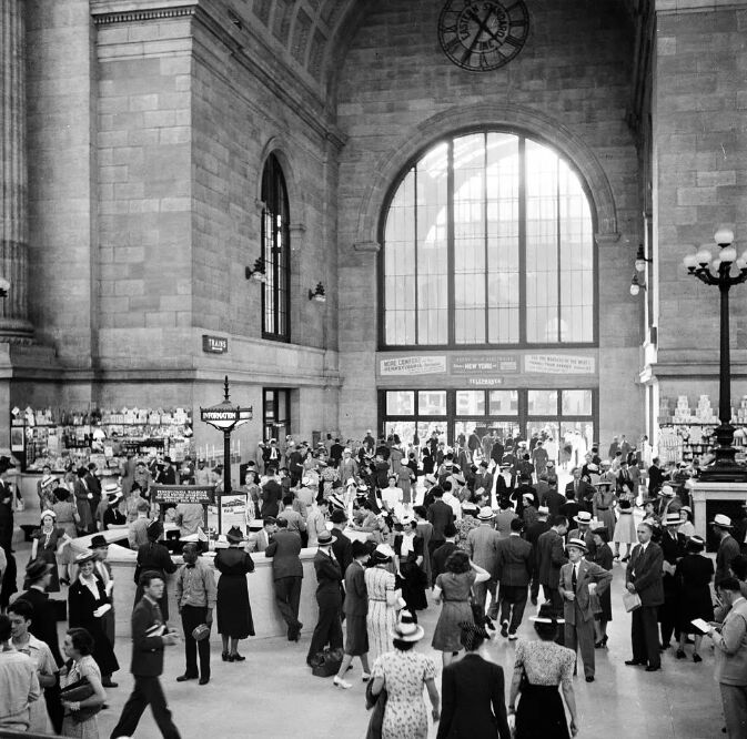 纽约宾西法尼亚车站曾是全美最重要的铁路枢纽站之一。