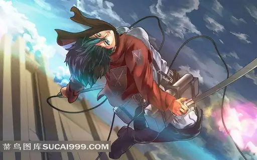 进击的巨人三笠的动漫画.png