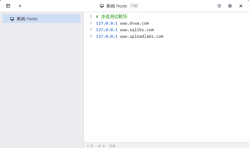 添加自己的 hosts 配置