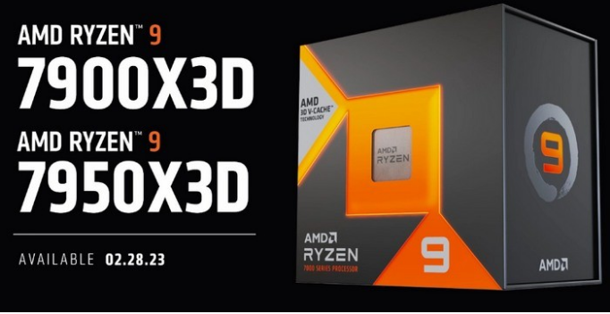 AMD 公布新锐龙 Ryzen 7000X3D 系列售价和上市时间 449 美元(约 3020 元)起、2月28日见
