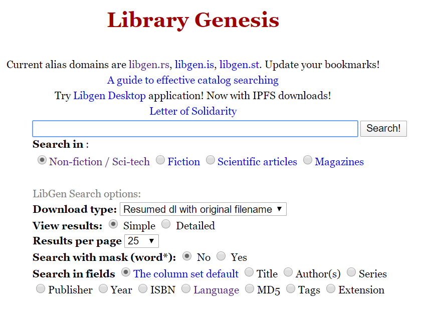 libgen外文图书资料文献下载工具