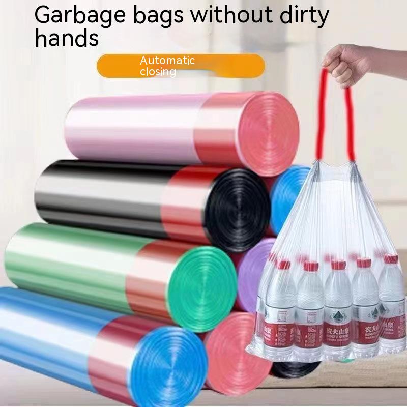 75pcs Household/office Trash Bag With Drawstring Closure