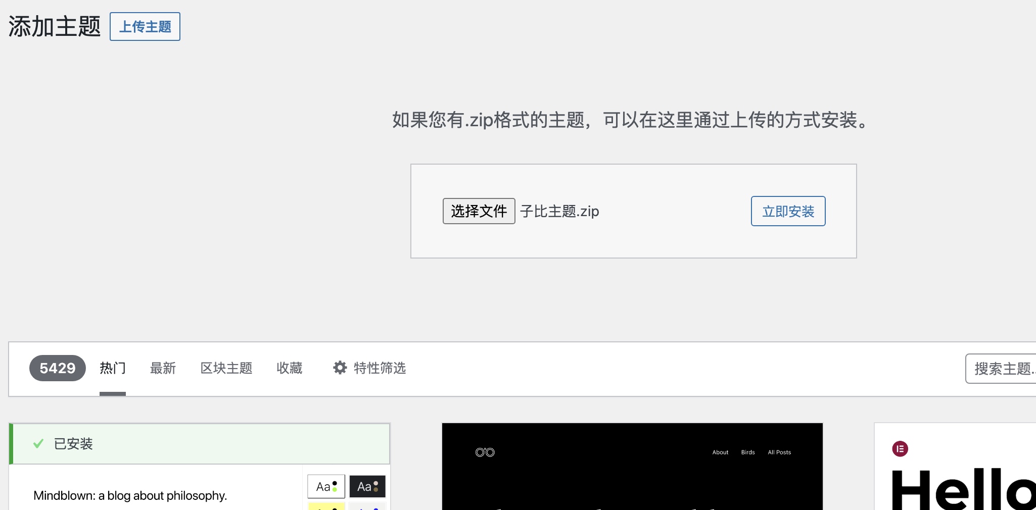 图片[4]-WordPress主题安装的几种方法-Yi.Tips