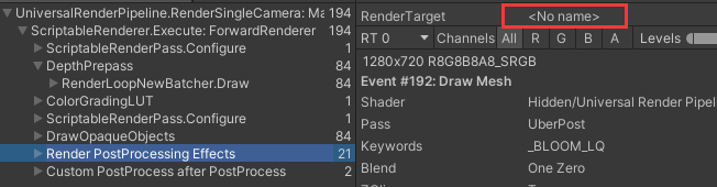 插入到AfterRenderingPostProcess