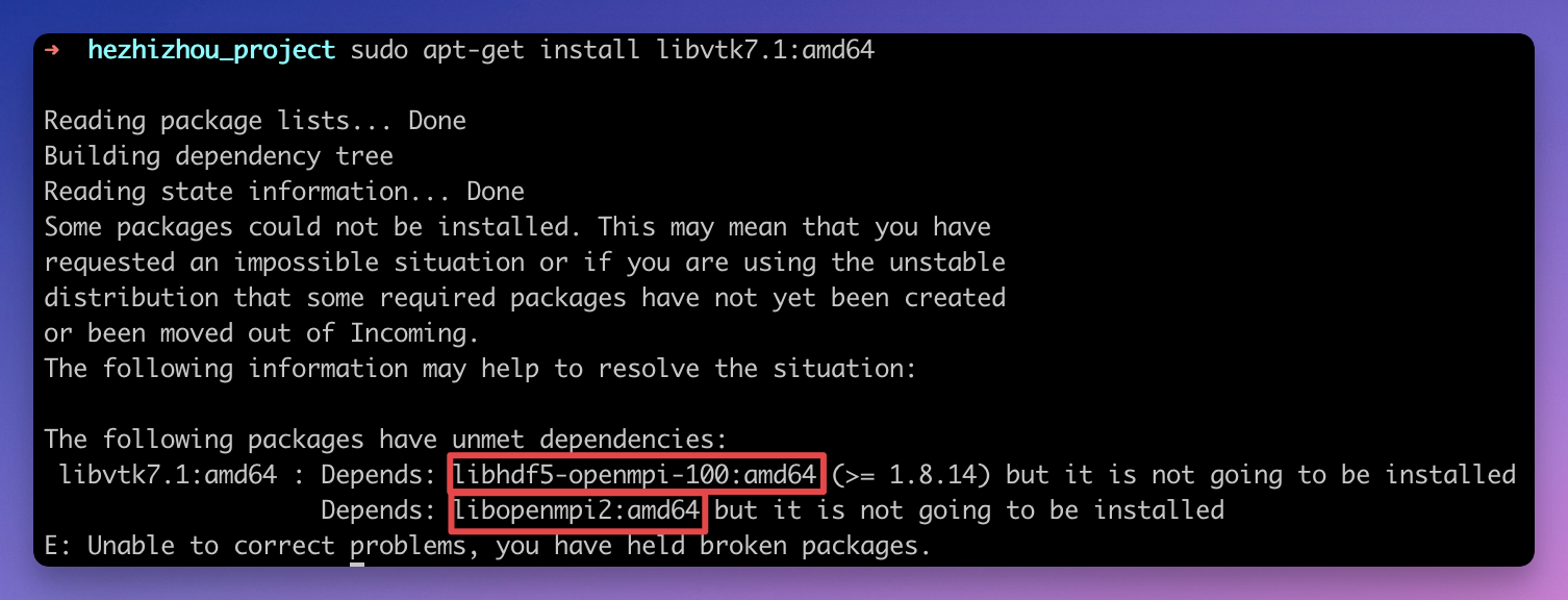 install libvtk7.1:amd64