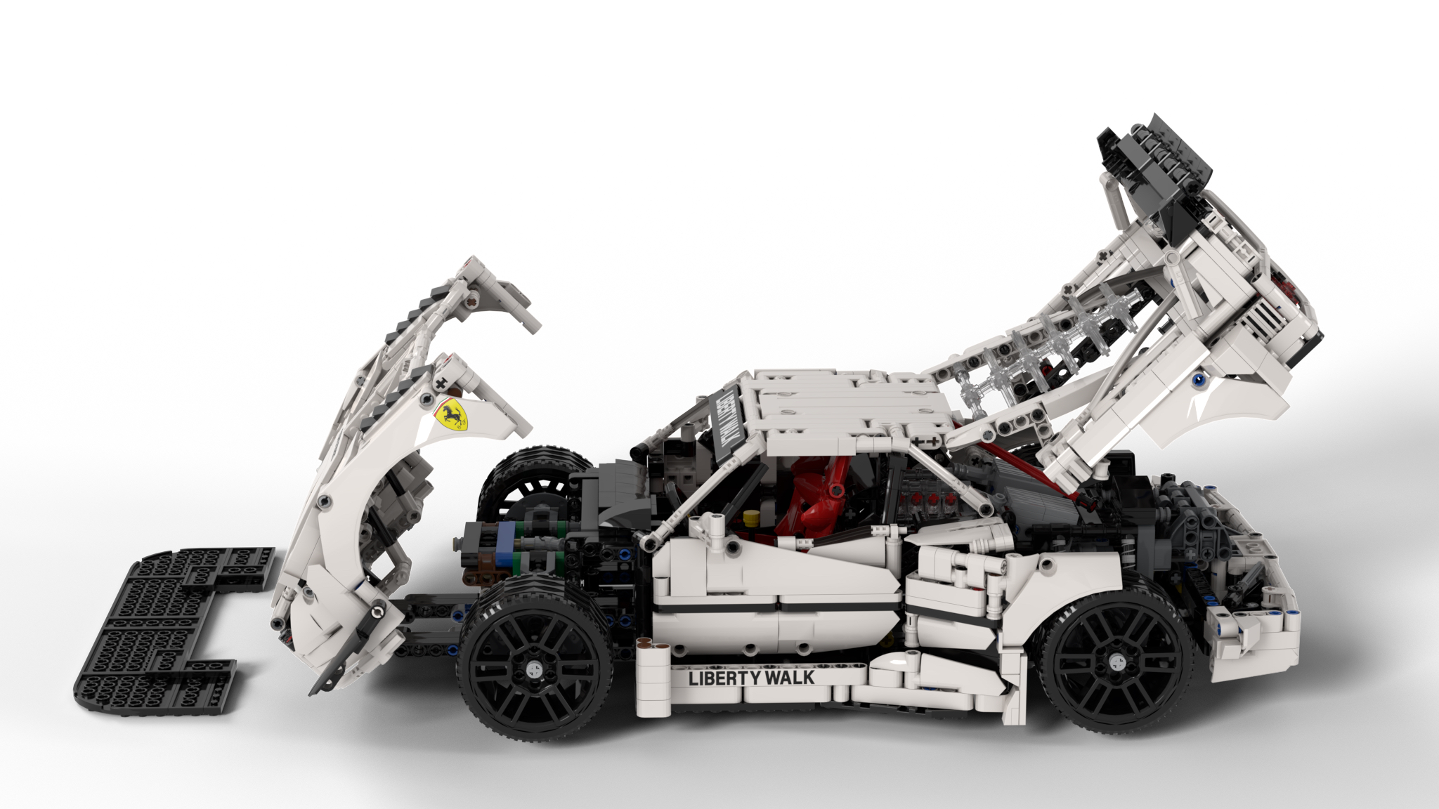 LEGO MOC Ferrari F40 Liberty Walk by darrenshen | Rebrickable - Build ...