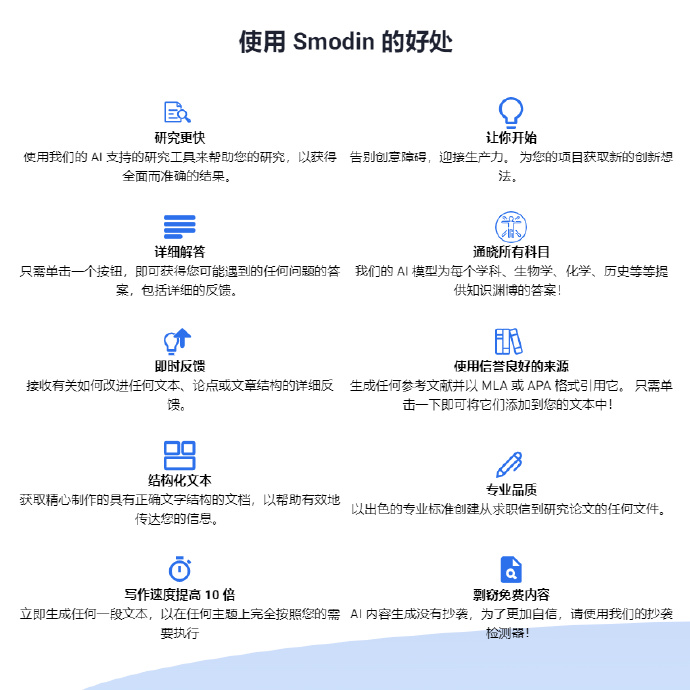 Smodin，专为写作设计所建立的网站
