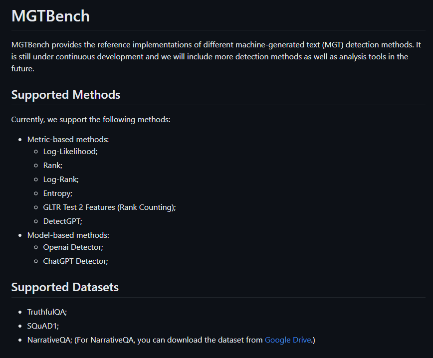 MGTBench,分析识别ChatGPT与人工回答的区别