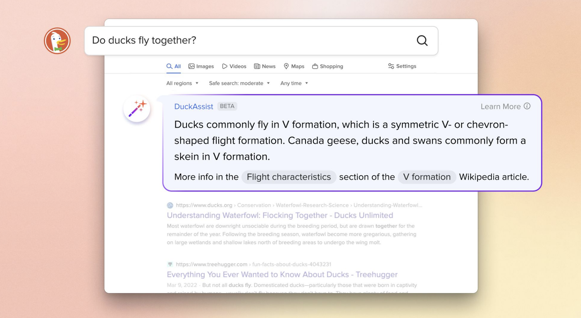 DuckDuckGo 发布基于 ChatGPT 的搜索引擎 DuckAssist