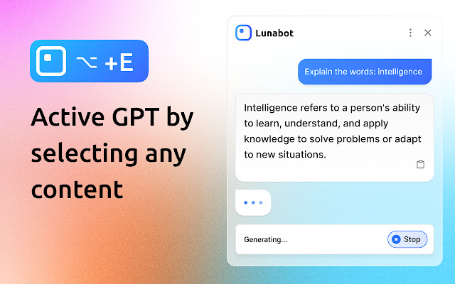 LunaBot谷歌浏览器插件：在任何网页上都可以使用的ChatGPT