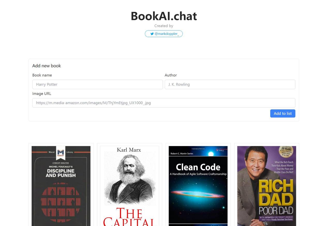 BookAI：输入书名跟任何一本书聊天