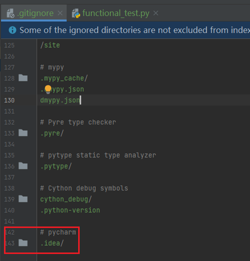 增加不需要被记录的目录或文件
