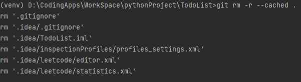 执行清理缓存的命令