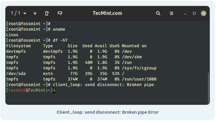 如何修复 SSH Client_loop: send disconnect: Broken pipe Error