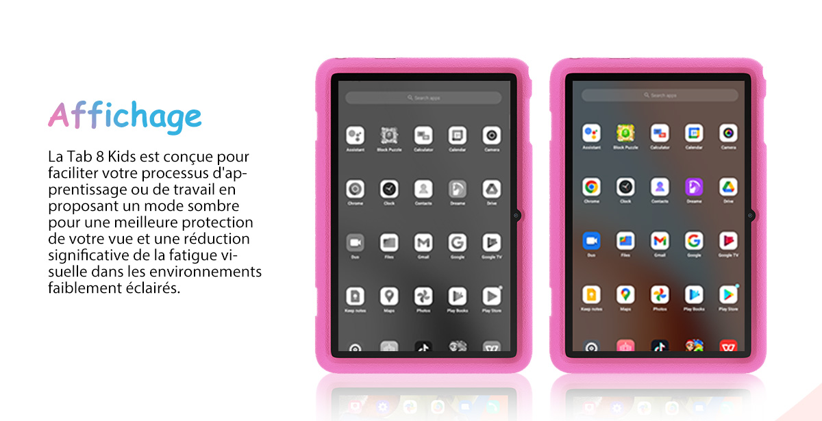 26€ sur Tablette pour Enfants Blackview Tab 8 Kids Android 12 10.1 pouces  HD+ Wifi Éducatifs Tablette 7Go+128Go/SD 1To 8MP+5MP 6580mAh - Rose -  Tablette tactile - Achat & prix