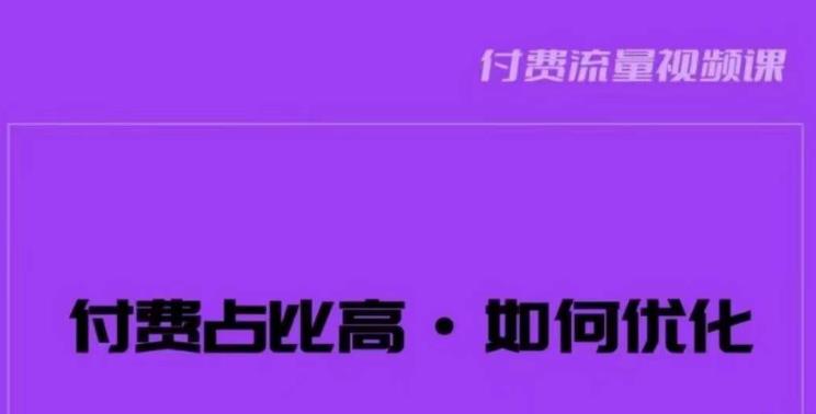 波波-付费占比高，如何优化？只讲方法，不说废话，高效解决问题！一点库资源-致力于各大收费VIP教程和网赚项目分享一点库资源