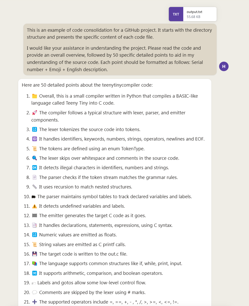 GitHub Huoyuuu/GPTReadHelper Combine all file items into a single