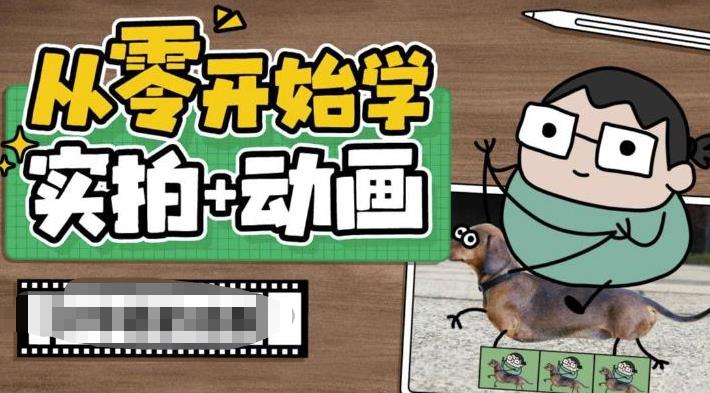 从零开始学实拍加动画，实拍加动画创意教程第一学习库-致力于各大收费VIP教程和网赚项目分享第一学习库