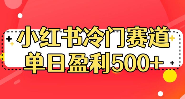 小红书冷门赛道，单日盈利500+【揭秘】第一学习库-致力于各大收费VIP教程和网赚项目分享第一学习库