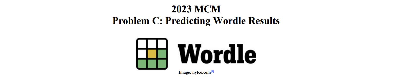 2023 MCM Problem C Predicting Wordle Results