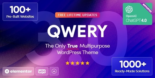Qwery v3.0 多用途企业wordpress主题下载