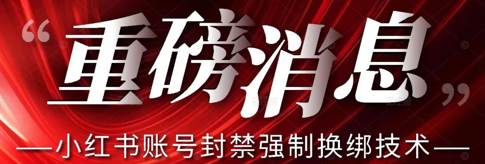 【最新】小红书账号封禁强制换绑技术可日赚300第一学习库-致力于各大收费VIP教程和网赚项目分享第一学习库