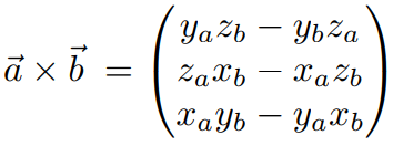 Cross Product: Cartesian Formula