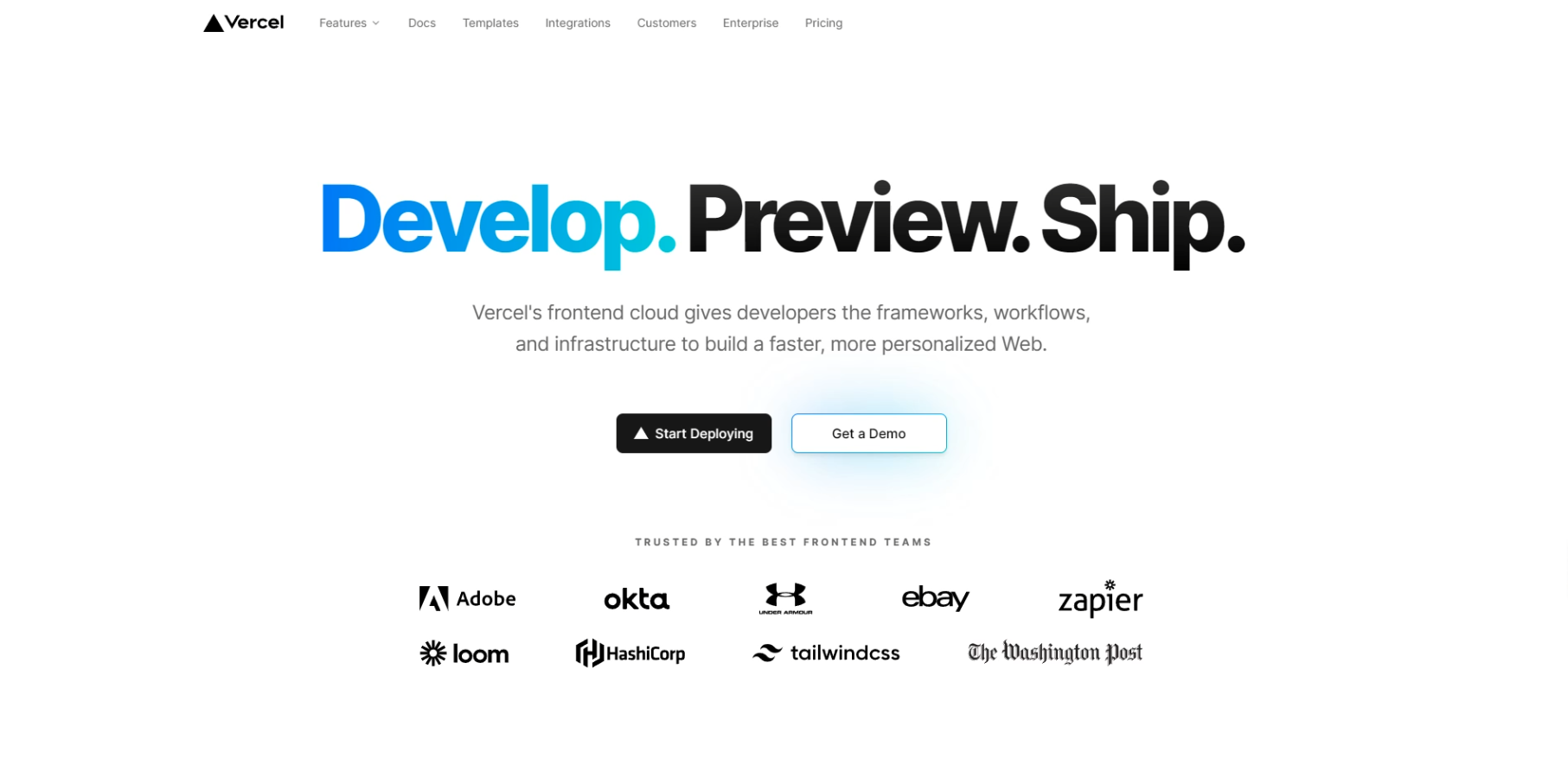 Vercel注册页 alt text