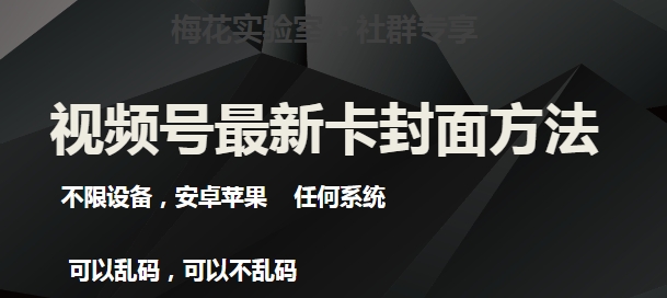 梅花实验室社群最新卡封面玩法3.0，不限设备，安卓苹果任何系统第一学习库-致力于各大收费VIP教程和网赚项目分享第一学习库