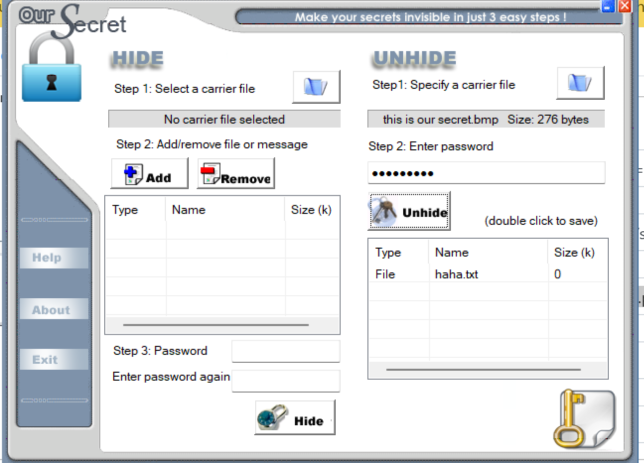 Secrets программа. Секретная программа. Our Secret 2.5.5.5. Программа шифрования discreet. Настройка Stegosuite.