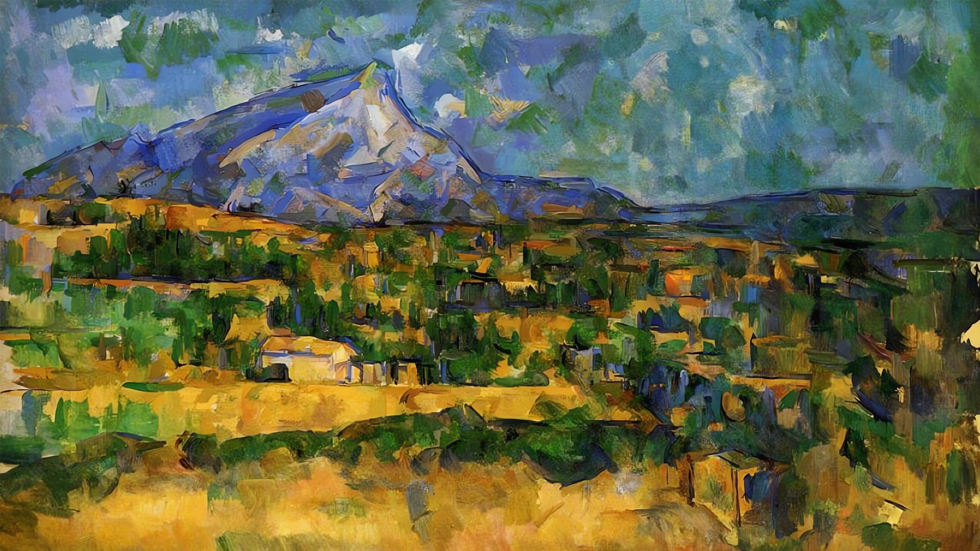 塞尚-《圣维克多山》 alt text