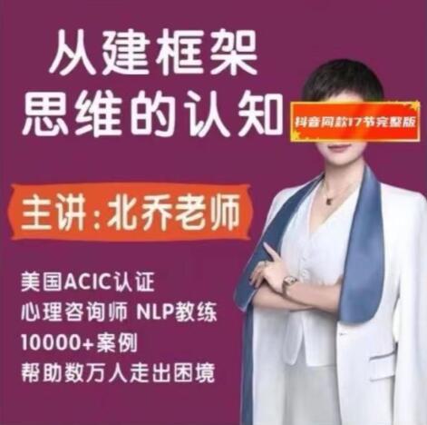 北乔老师重建框架思维的认知17集第一学习库-致力于各大收费VIP教程和网赚项目分享第一学习库