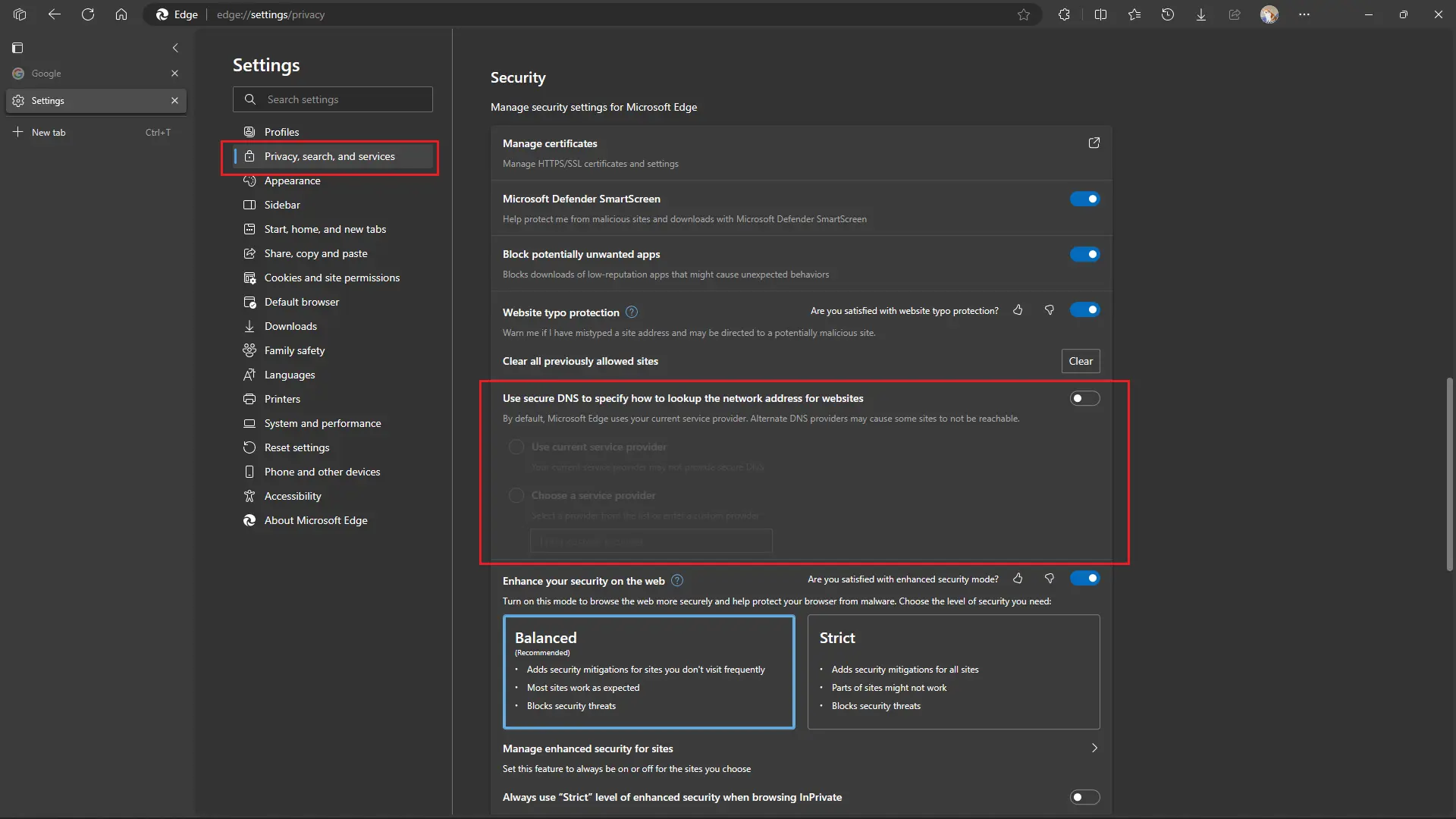 Disabl Browser Secure DNS.webp