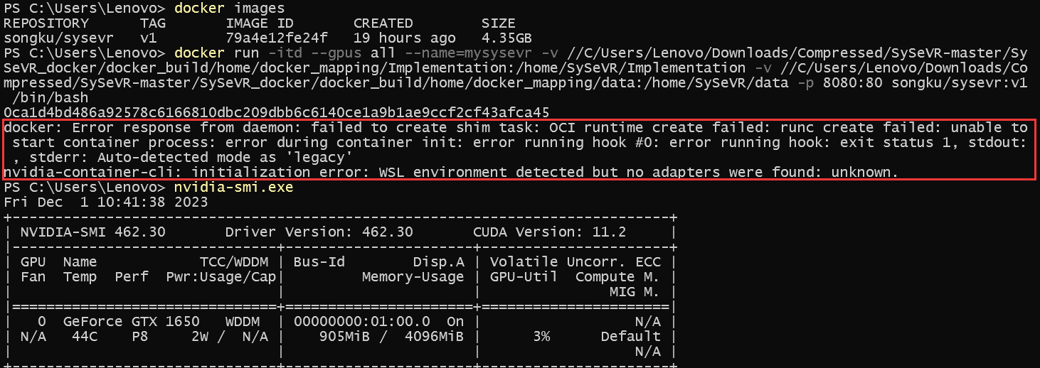 Unable To Access GPU From Docker Container On WSL 2 With NVIDIA GeForce ...