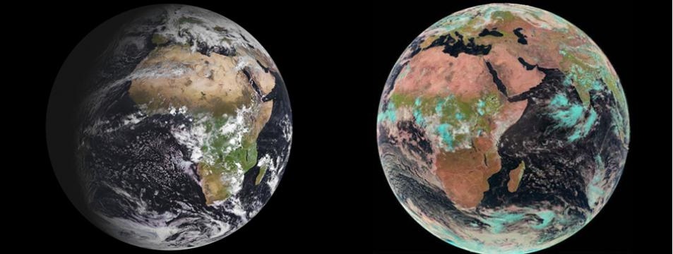 MSG视角: 0-Degree(左),Indian Ocean(右)
