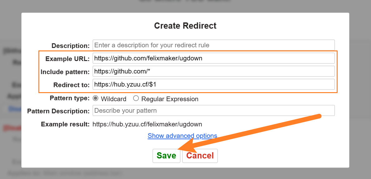 redirector create redirect.png