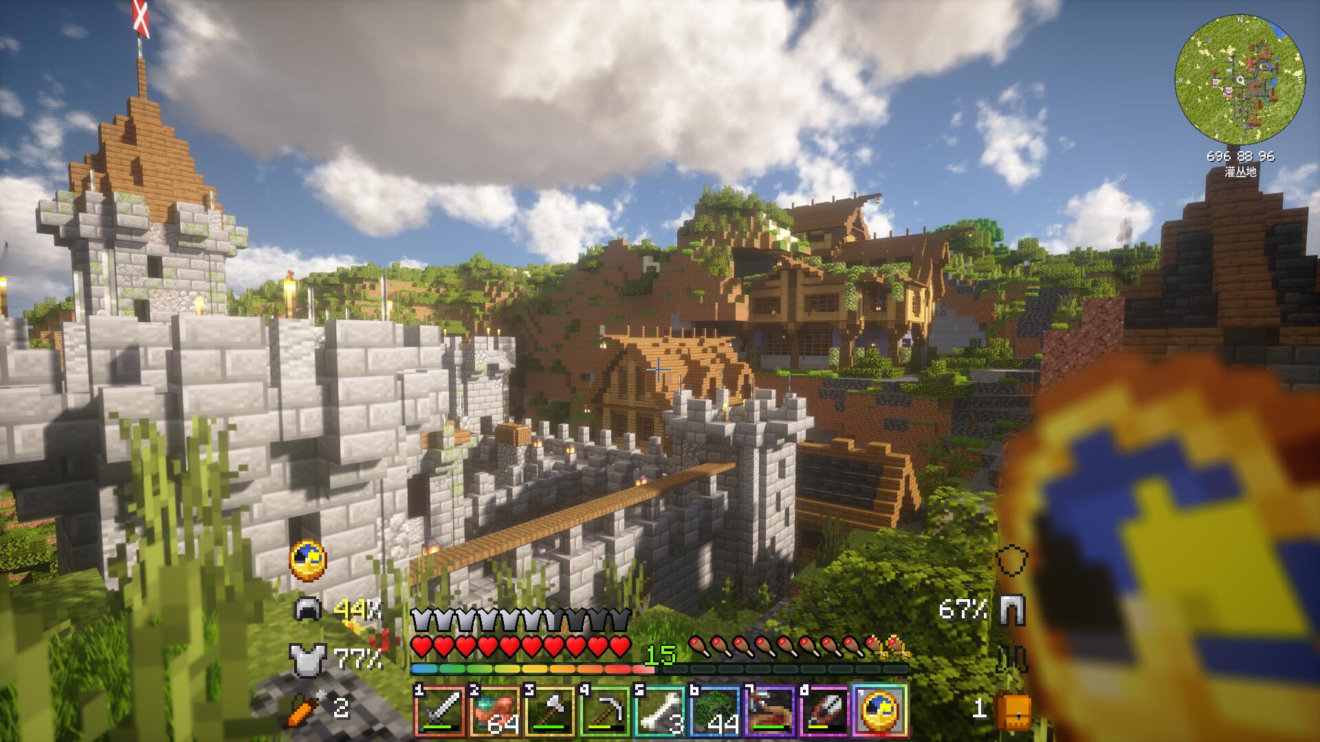 【1.20.1】AkatZumaの小镇 公益建筑服务器-方块工坊