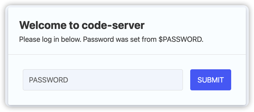 coder-server登录界面