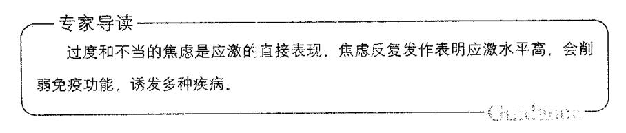 过度压力和焦虑导致免疫力地下