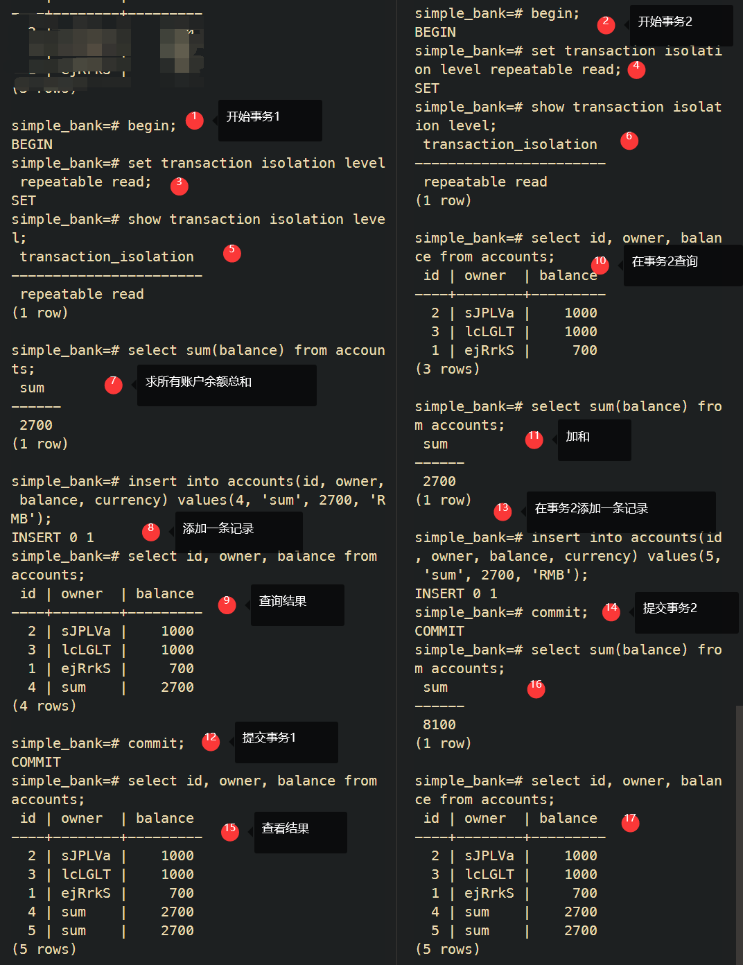 repeatable read in Postgres 2