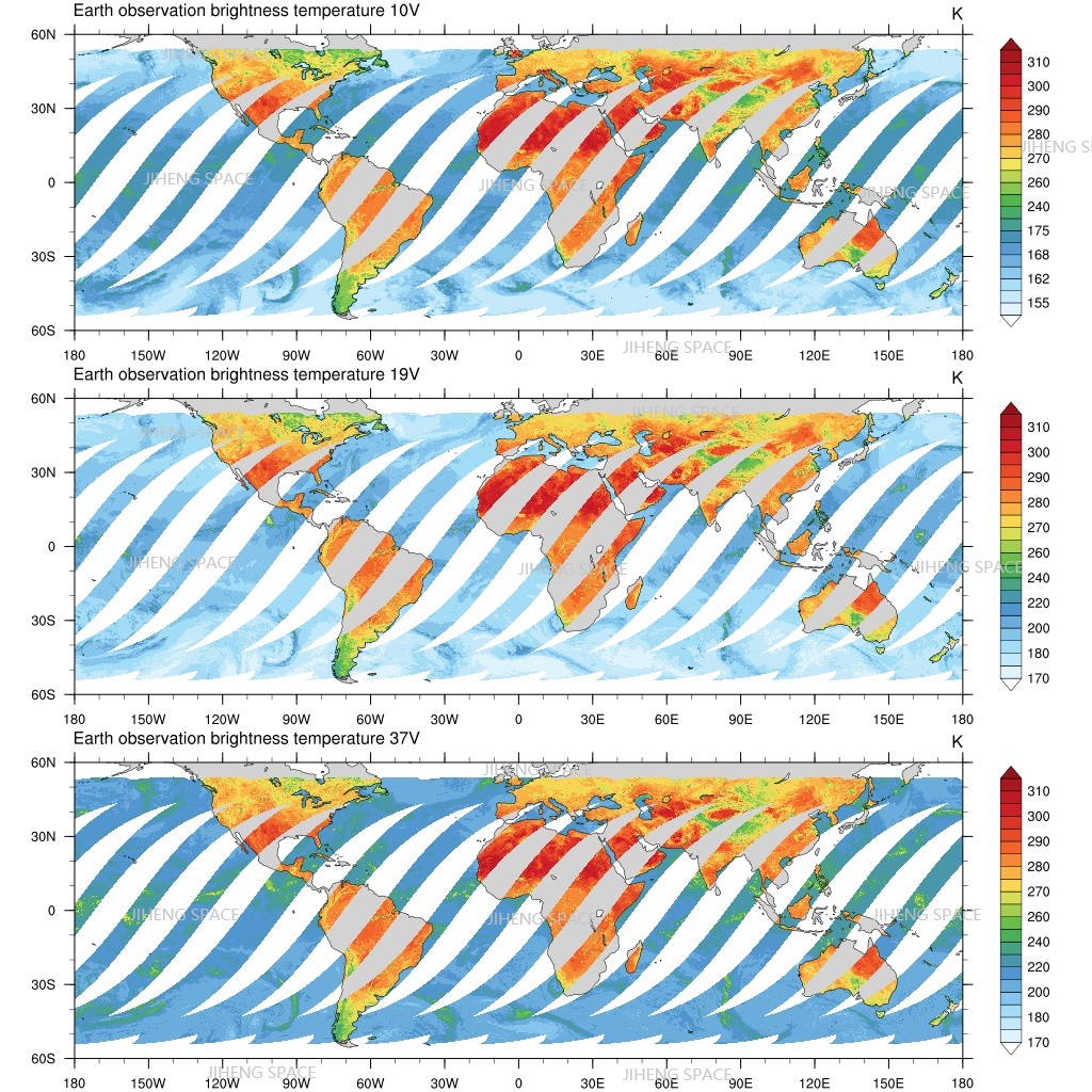 三通道亮温观测